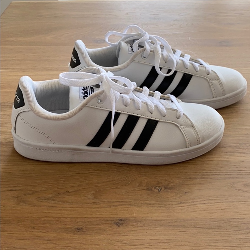 Adidas neo cloudfoam memory footbed 7.5 white